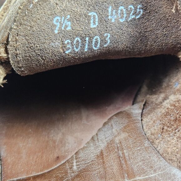 Allen Admonds Neumok Dress Shoes Mens 9.5 D Brown Blue Wingtip Oxford Leather - Picture 10 of 12